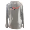 Fish307 atacante decalque swagger upf 50+ camisa de pesca - liga