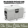 Rugged Road 85 V2 Cooler - Blue Steel