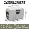 Resfriador Rugged Road 65 v2 - verde floresta