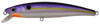 Challenger Lures Junior Minnow (3 1/2" - 5/16oz) - Purple, Chartreuse Stripe/White Belly