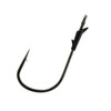 Addya Black Nickel 2X Flipping Hooks with Heavy Duty Cover & Welded Eye - 4 pack