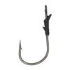 Addya Black Nickel 2X Flipping Hooks with Heavy Duty Cover & Welded Eye - 4 pack