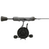 13 Fishing - FreeFall Ghost Stealth Edition Ice Combo 27" L - FF Ghost + Tickle Stick (Reel Seat Handle) - Left Hand - Black/Grey Camo