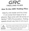 GRC Trolling Flies - 4" With E-Chip - Green Dolphin