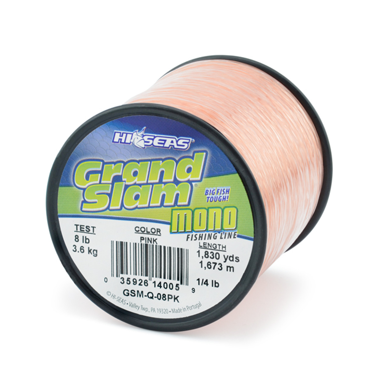 Hi-Seas Grand Slam Mono 1/4 lb. Spool Pink - GSM-Q-30PK