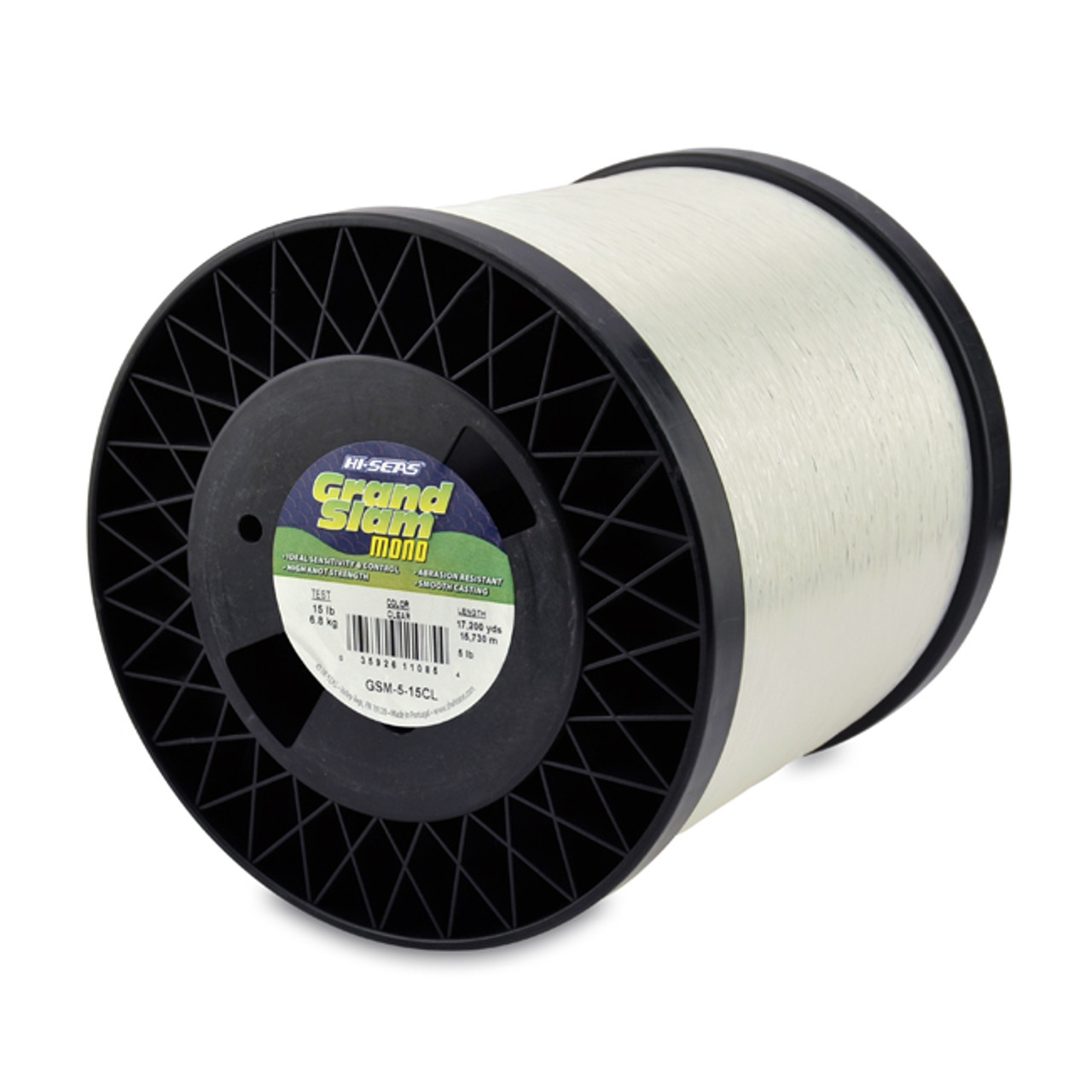 Hi Seas - Grand Slam Monofilament Line - Clear - 5 Pound Spool - FISH307.com