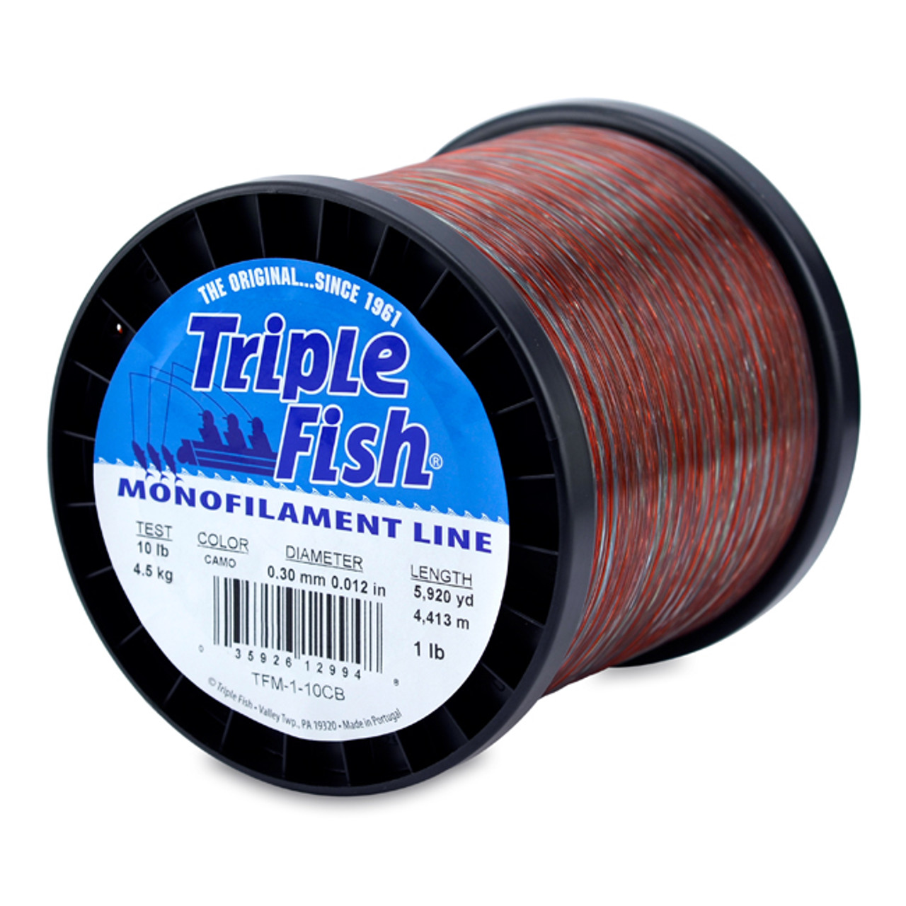 Ligne monofilament Triple Fish - camouflage - bobine de 1 livre