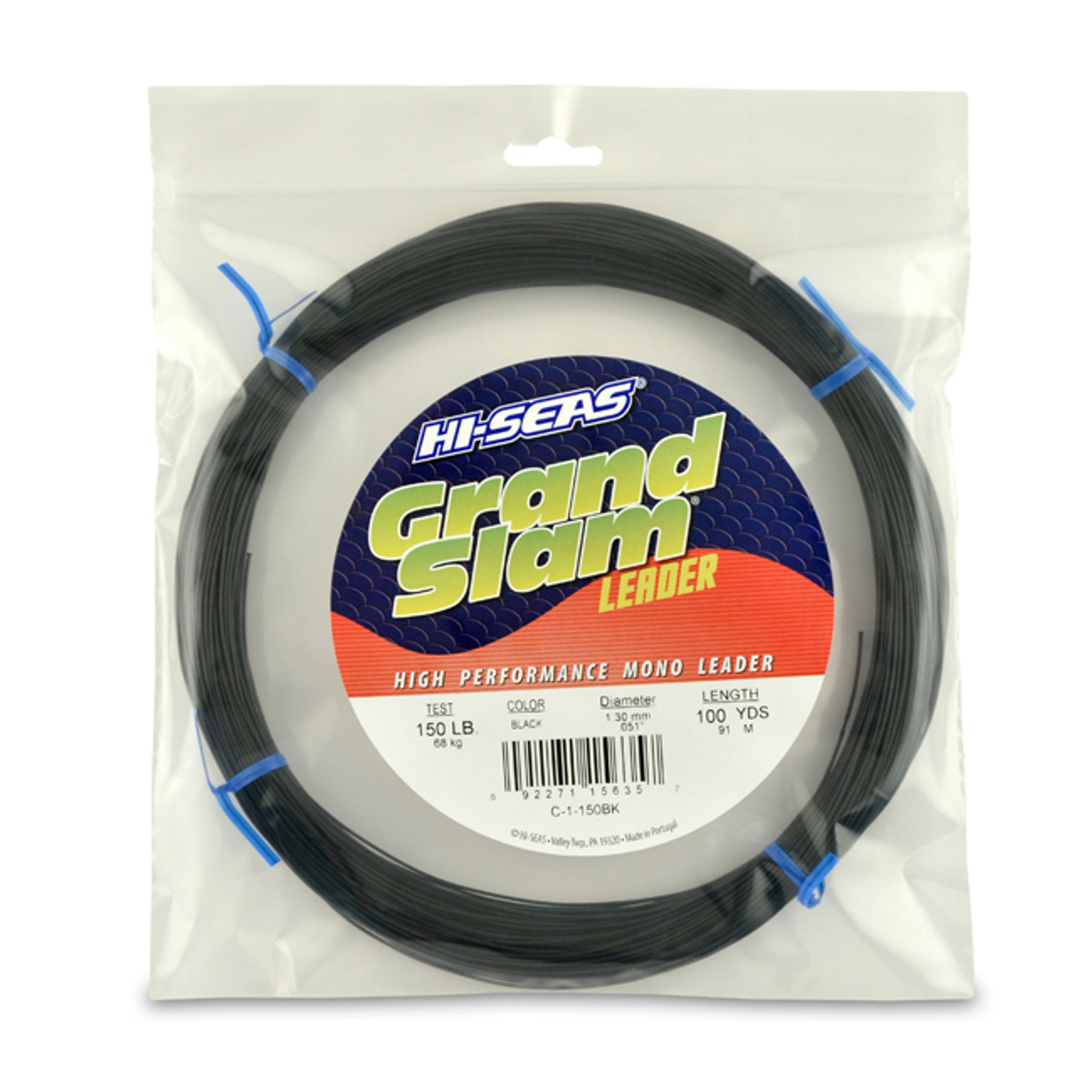 Hi-Seas Grand Slam Leader 100 yd. Coil Black - C-1-250BK