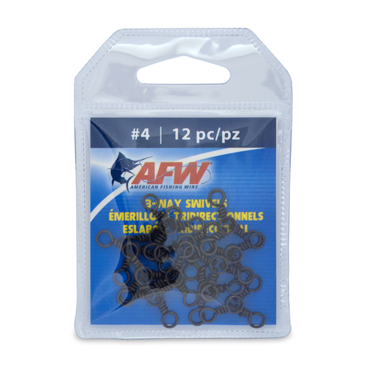 American Fishing Wire AFW Mighty Mini Stainless Steel Snap Swivels