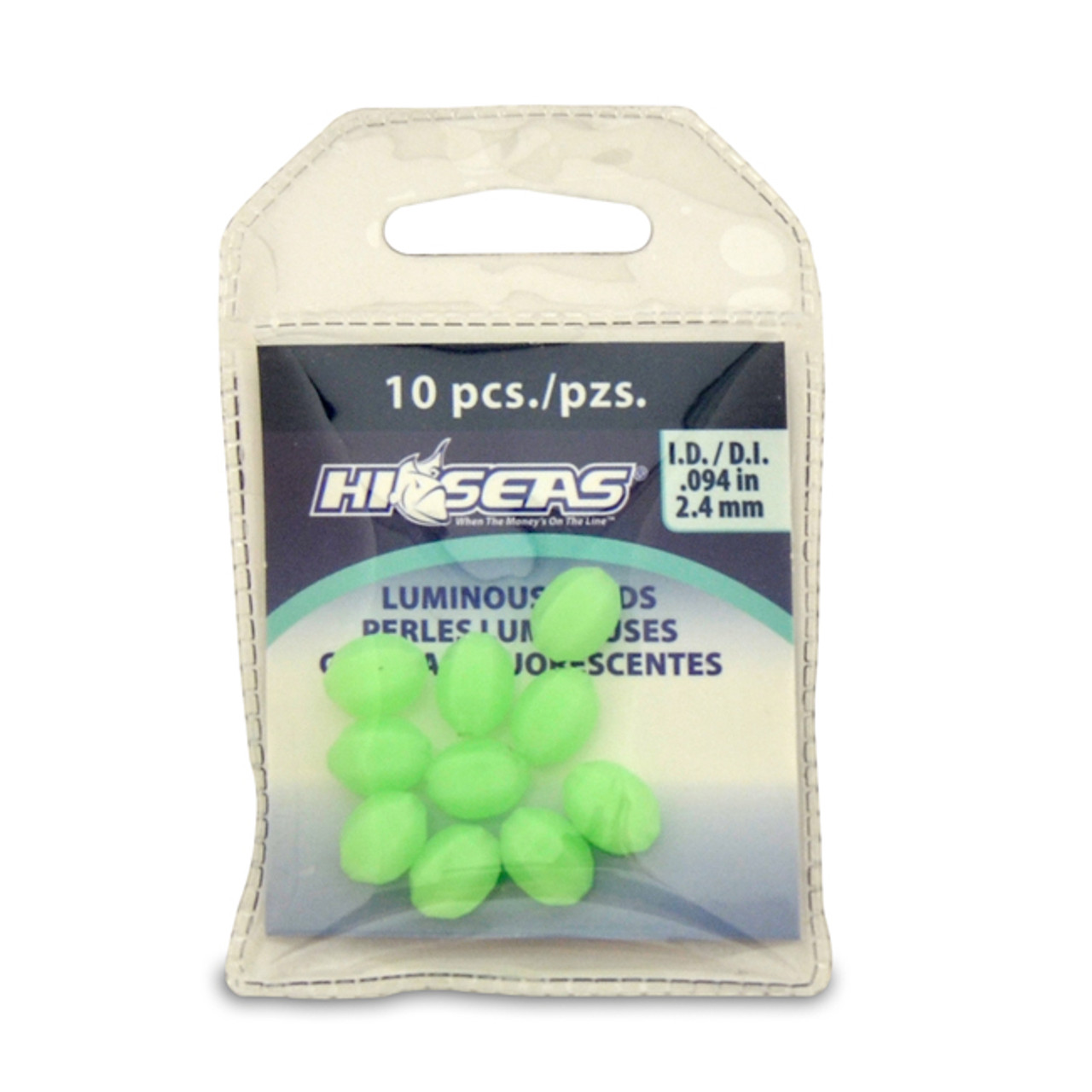 Hi-Seas Luminous Glow Beads Green (Small)