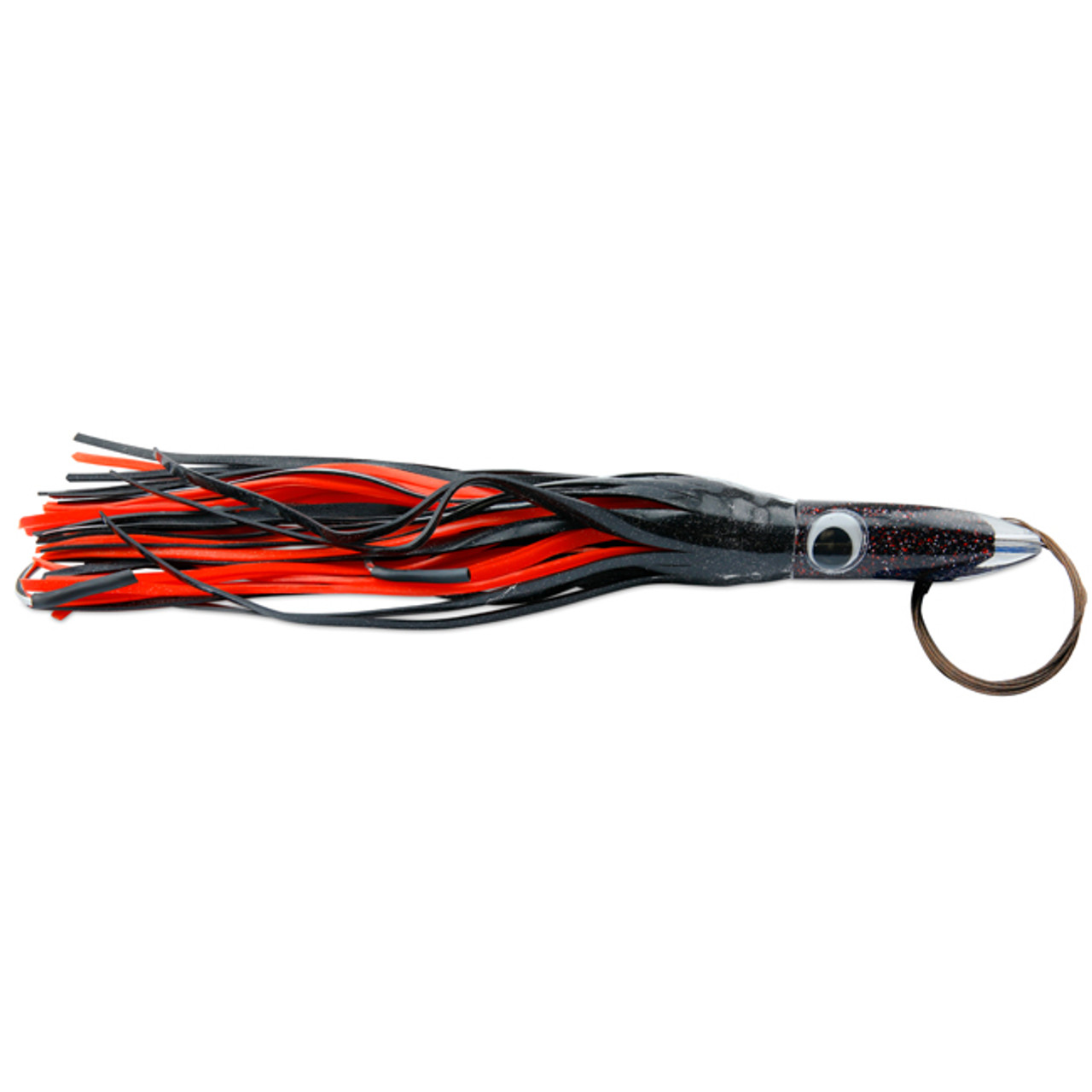 C&H Wahoo Whacker XL Lure Rigged - 16in - Black/Red