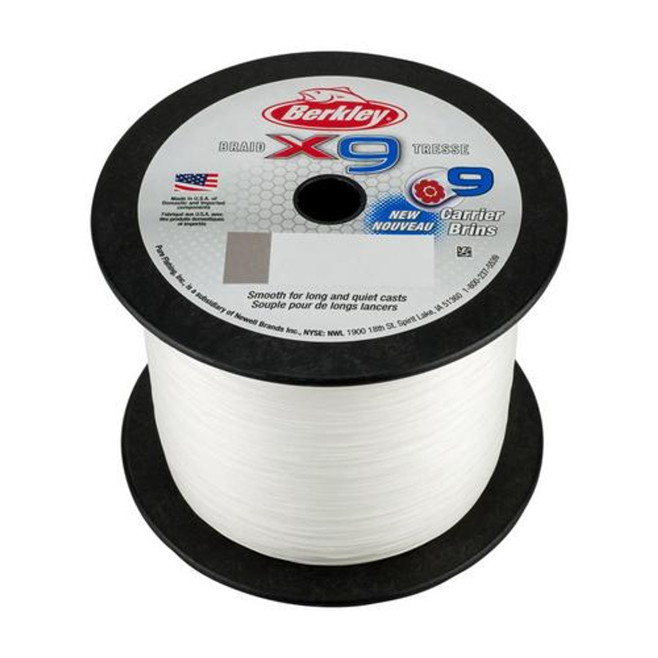 Berkley x9 Braid Bulk Spools - Crystal 