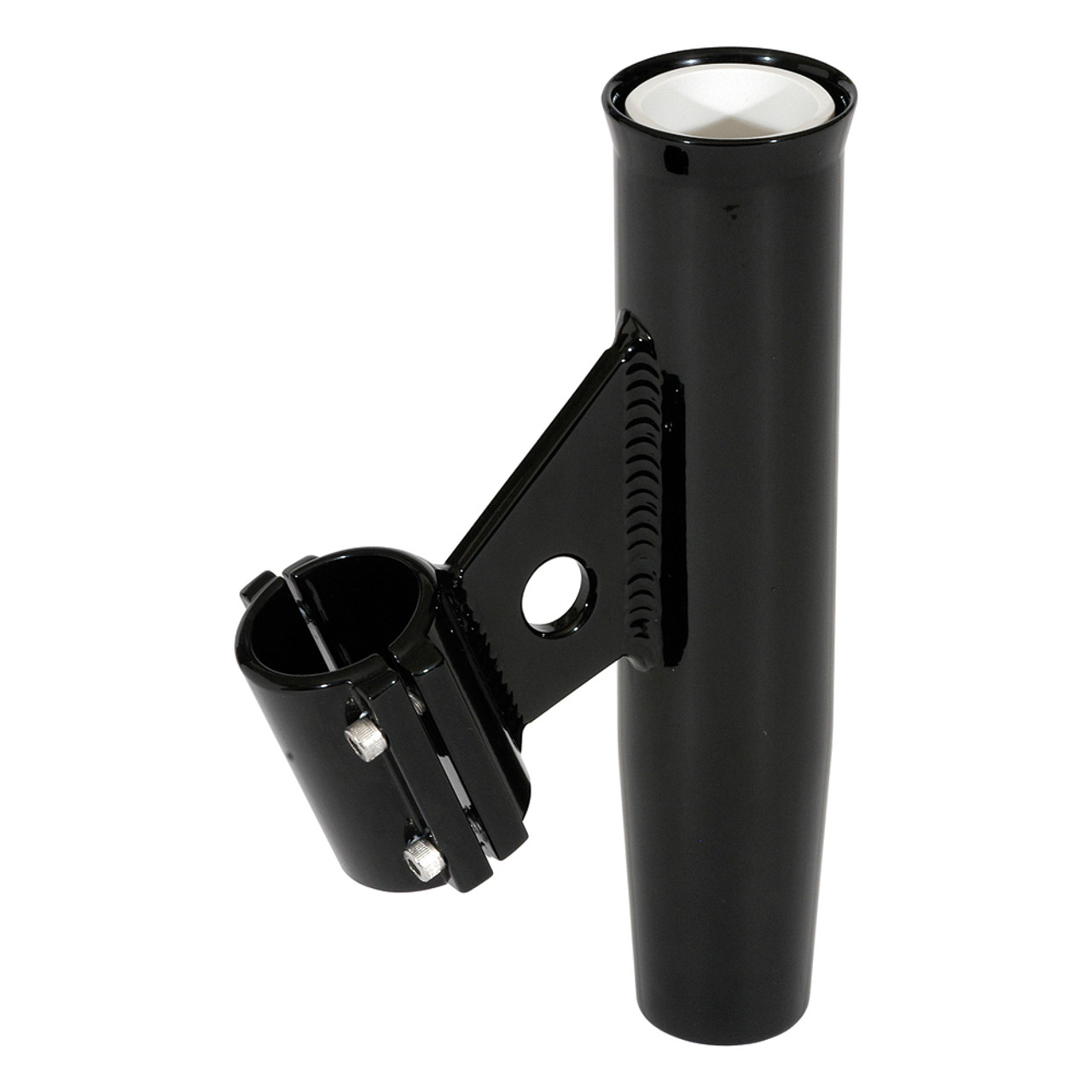 Lee's Clamp-On Rod Holder - Black Aluminum - Vertical Mount - Fits 1.900 O.D. Pipe