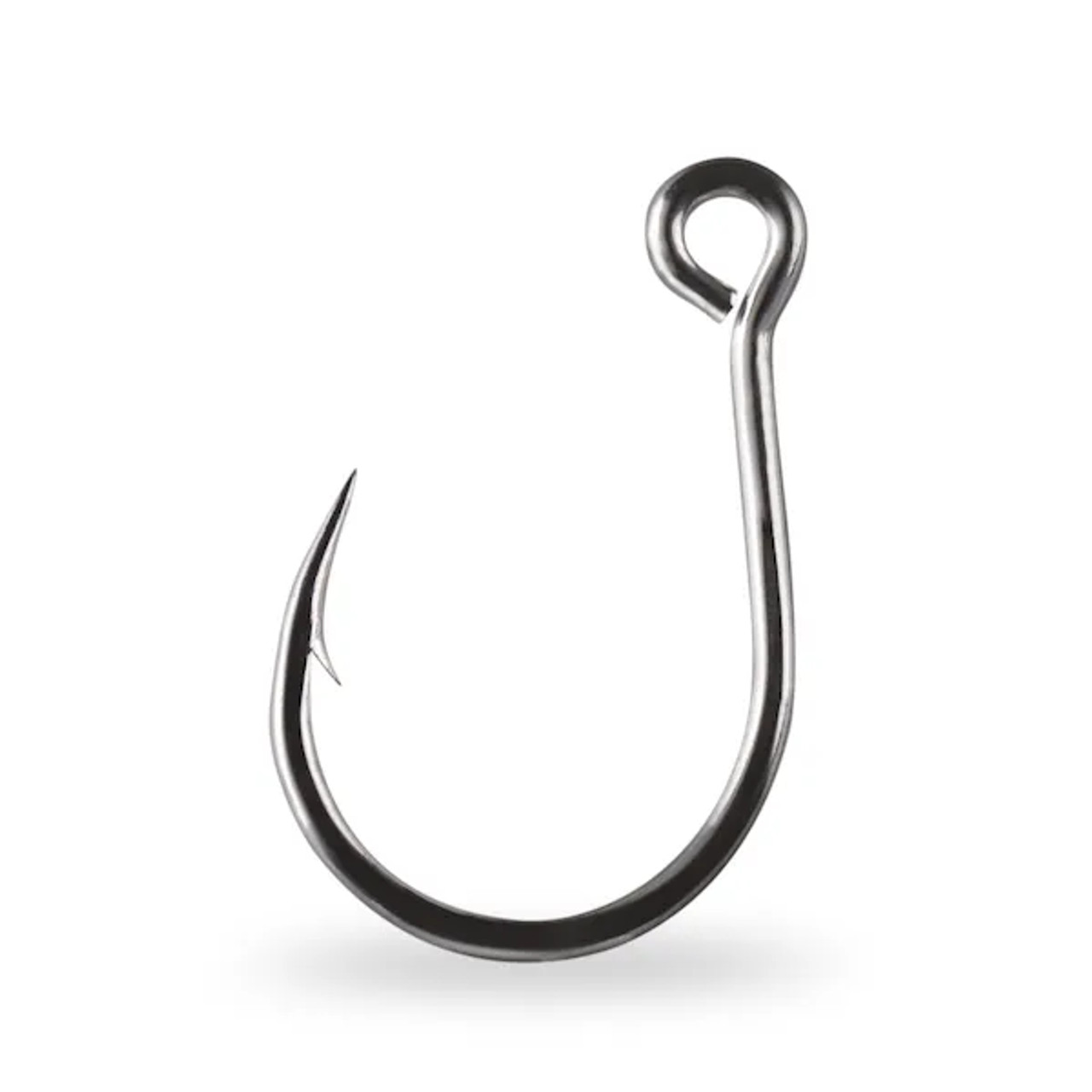 Mustad Kaiju In-Line Single 4X Strong Wide Round Bend Forged Eyed