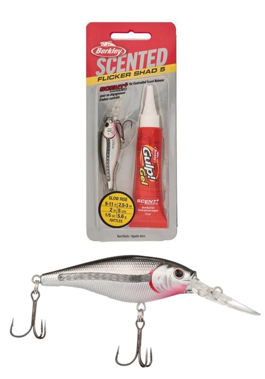 Berkley Scented Flicker Shad 5 cm / Black Silver (FSFSH5M-BSV)