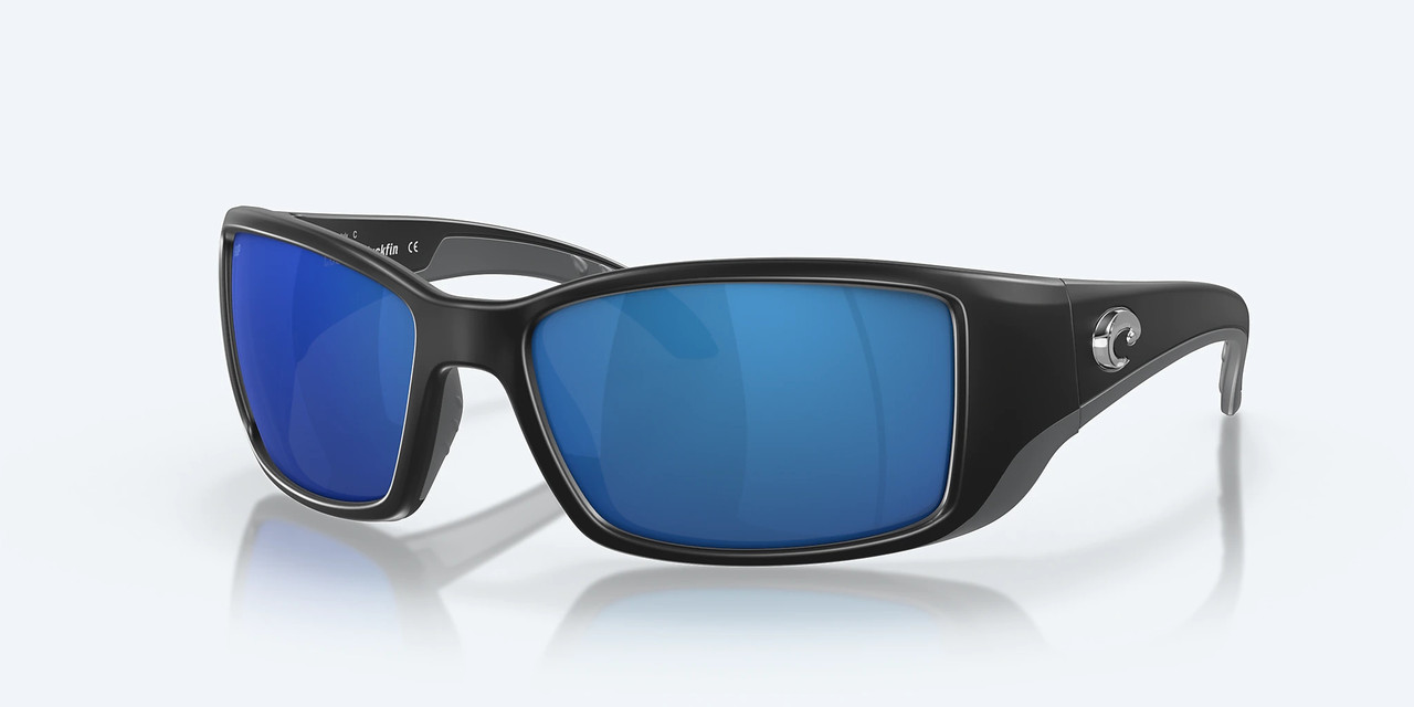 Costa Blackfin Matte Black Frame Blue Mirror 580P - FISH307