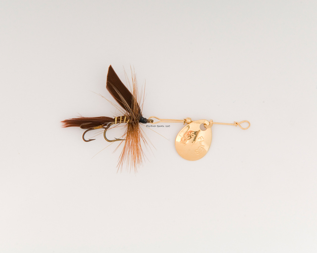 Joes 131-10 Short Striker Classic In-Line Spinner Fly, Sz 10, March Brown 