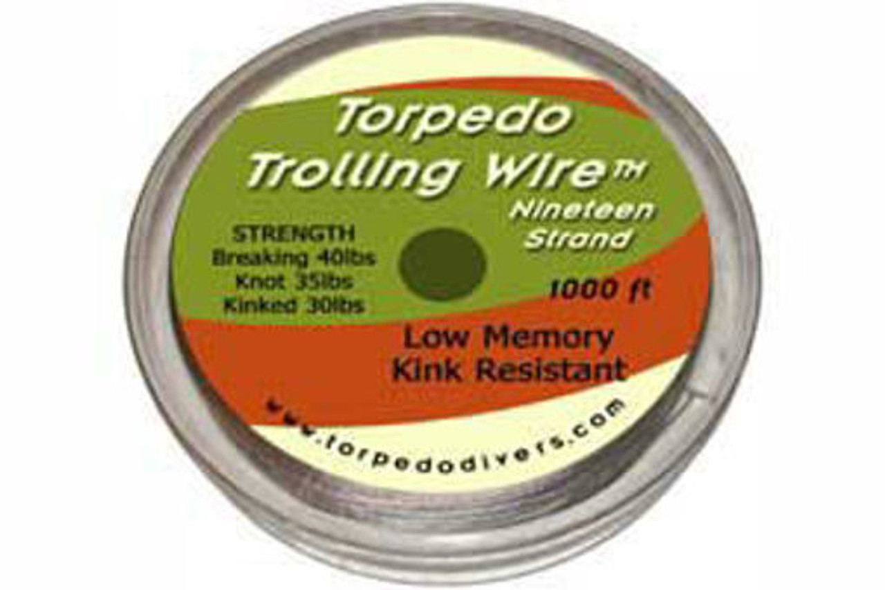 Torpedo Trolling Wire 19-Strand 1000ft