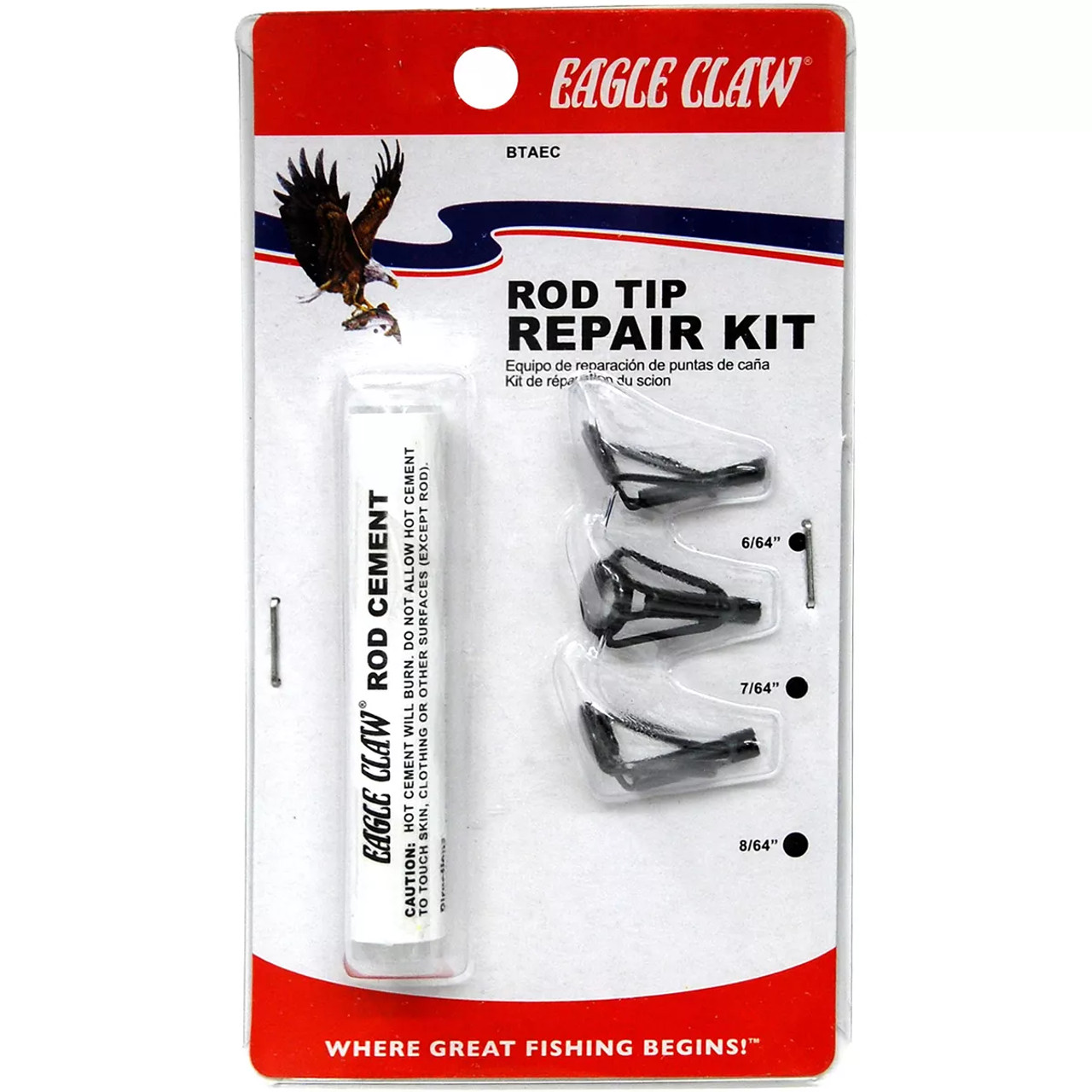 Eagle Claw SWTAEC Saltwater Rod Tip Repair Kit