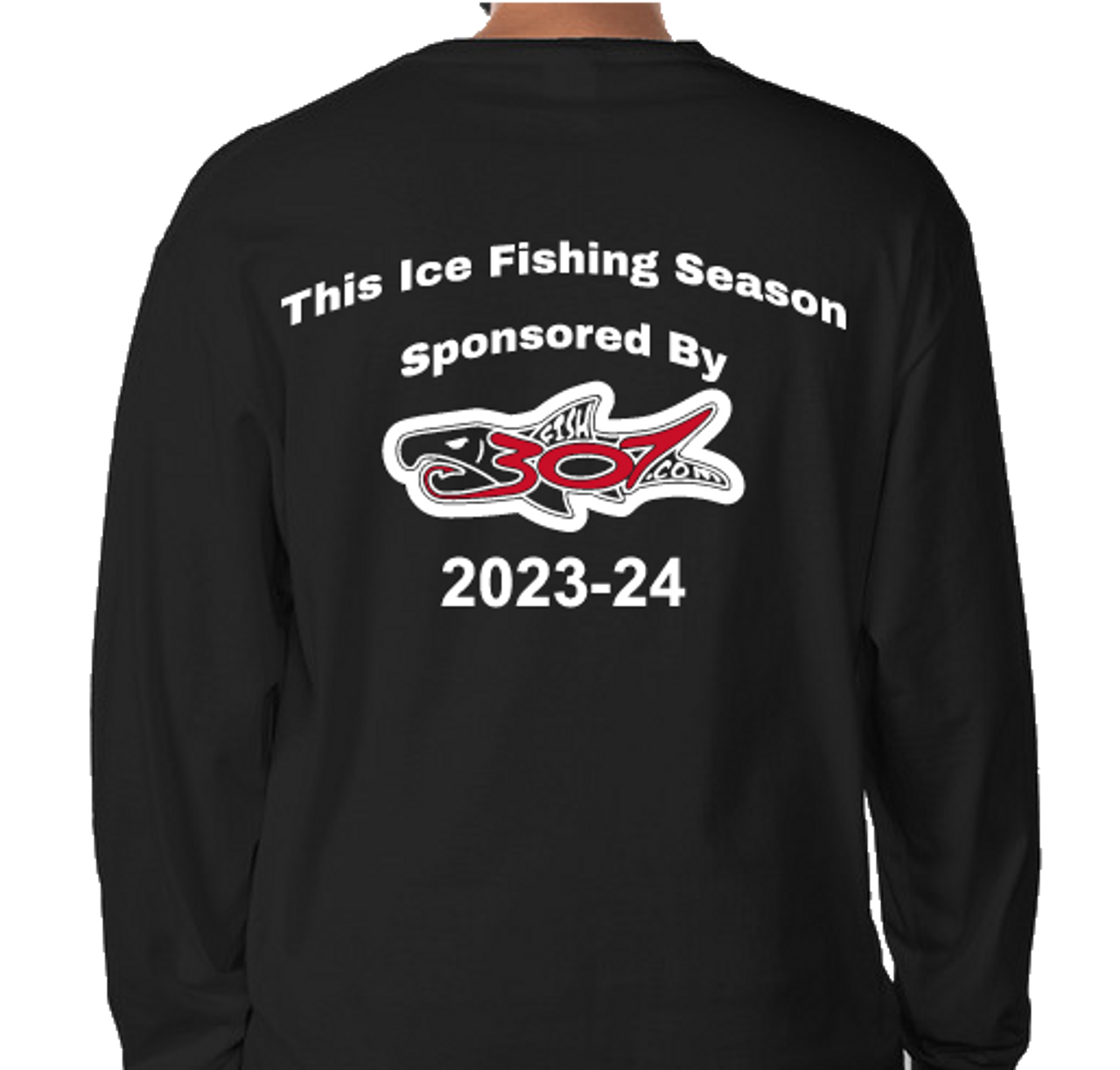 FISH307 2023-24 Ice Fishing Hanes Authentic Long Sleeve T-Shirt 