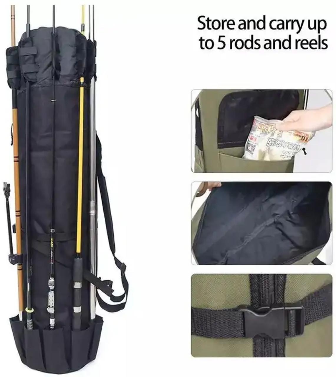 Multi-functional Fishing Bag Large Capacity Fishing Rod Reel