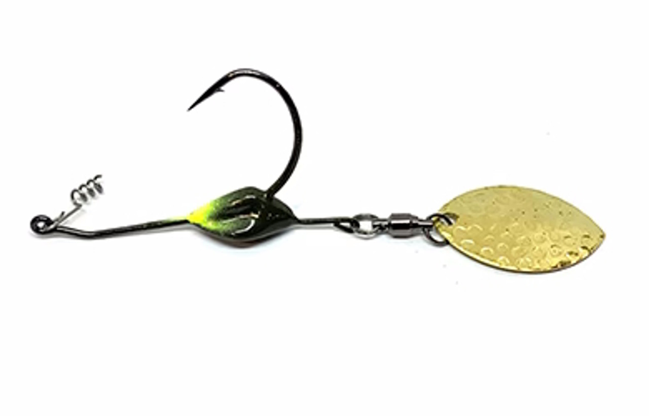 Venom Lures Slingblade Turtle-Spin Gold Blade Spinnerbait