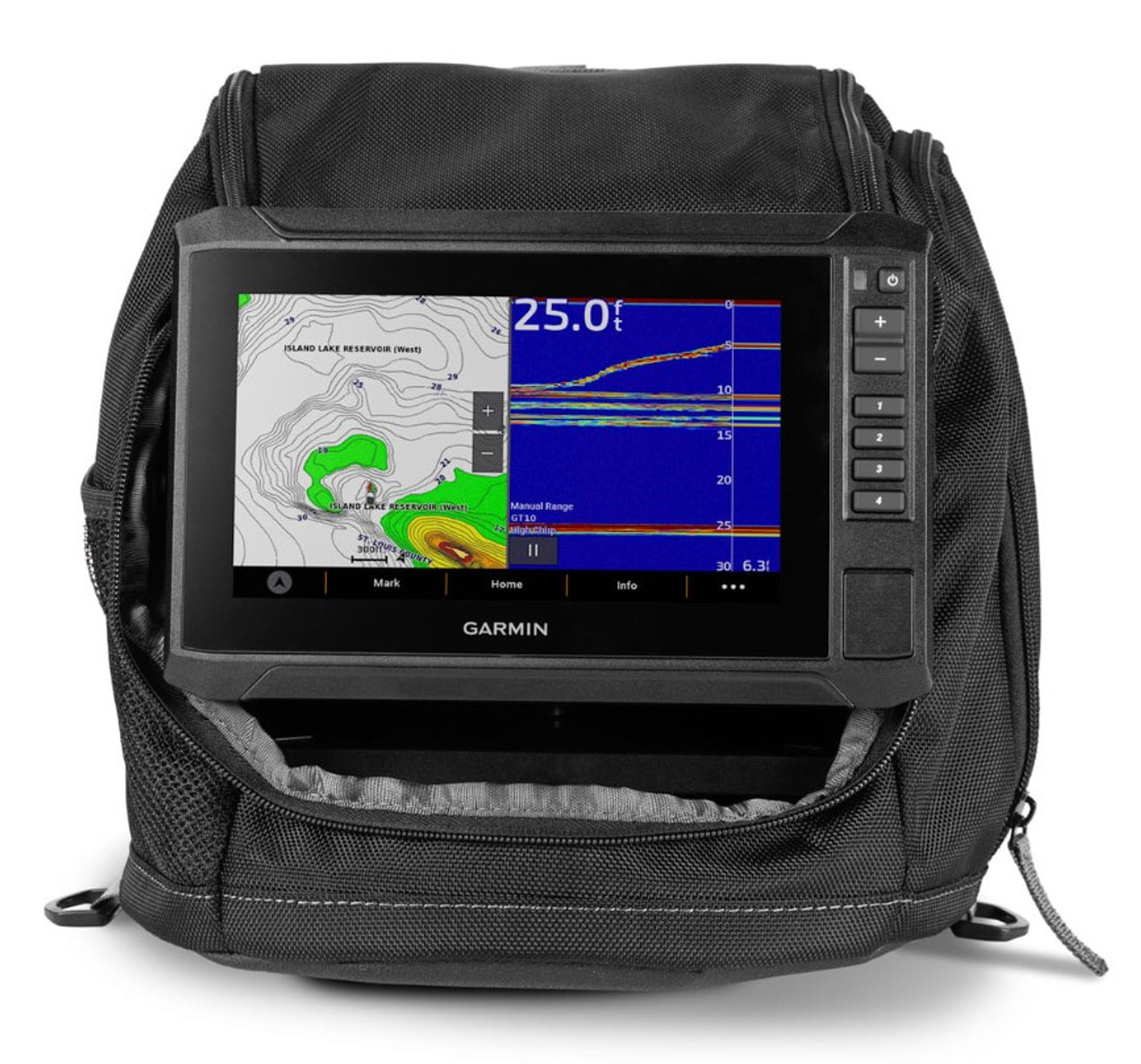 Garmin ECHOMAP 73sv UHD2 7 Ice Fishing Bundle with GT10HN-IF Transducer