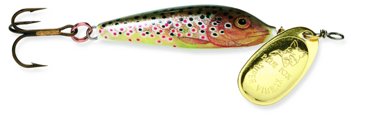 Blue Fox Classic Vibrax Spinner, Rainbow Trout