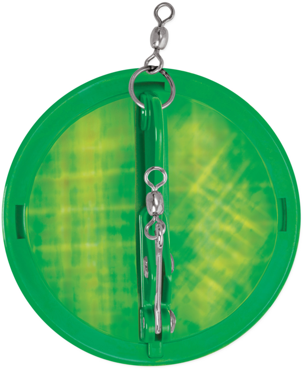 Luhr-Jensen 3-1/4 Dipsy Diver - Kelly Green/Silver Bottom Moon Jelly