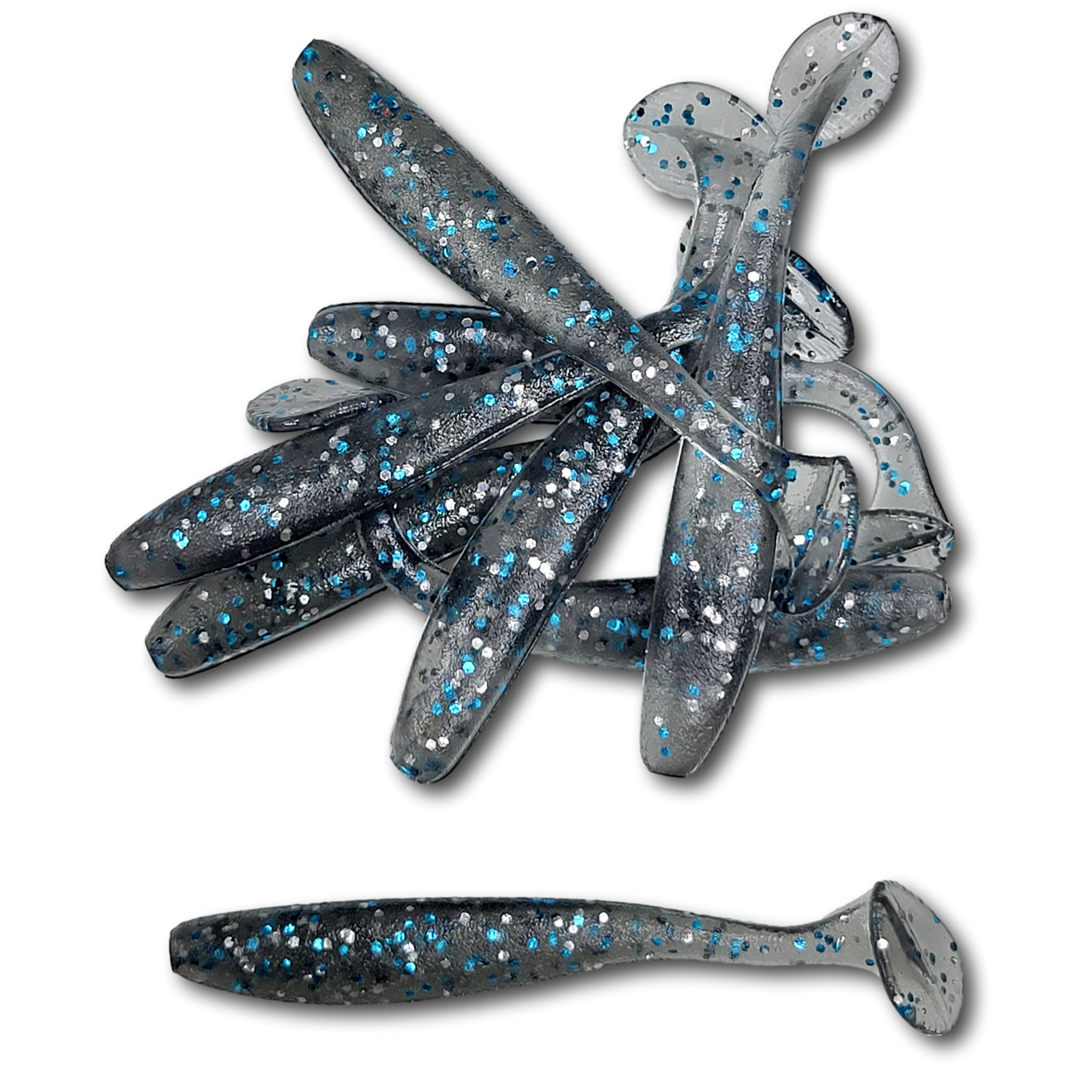テイムパターソンシエープフィッシュ Parsons Lures Soft Plastic - Paddle Tail Shiner