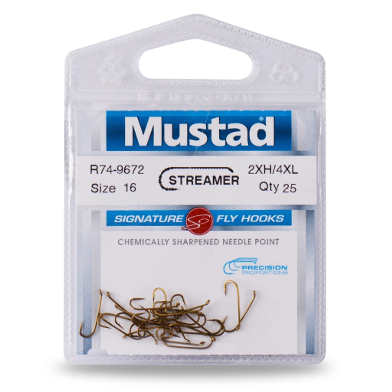 Mustad Signature Fly Hook 4X Long (R74-9672)