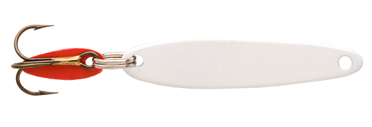 Bay de Noc 2WP 1-Inch Swedish Pimple Jig, 1/10-Ounce, White Pearl