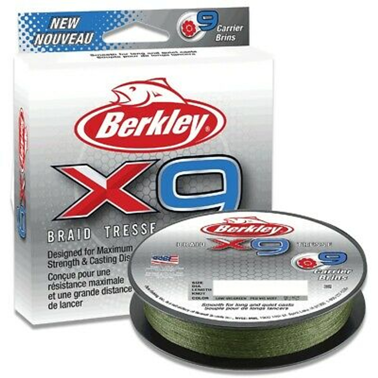 Berkley X9 Braid Low-Vis Green