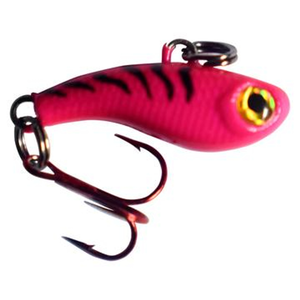 Kenders Tungsten T-Rip Mini Vibe Bait - 3/4 - Pink Tiger Glow