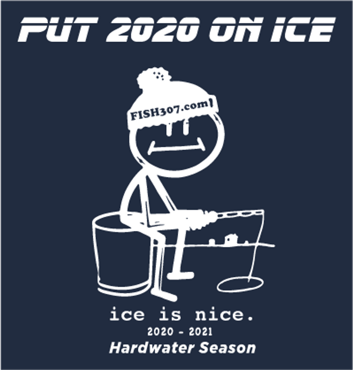 FISH307 Long Sleeve 2020-2021 Ice Fishing T-Shirt 