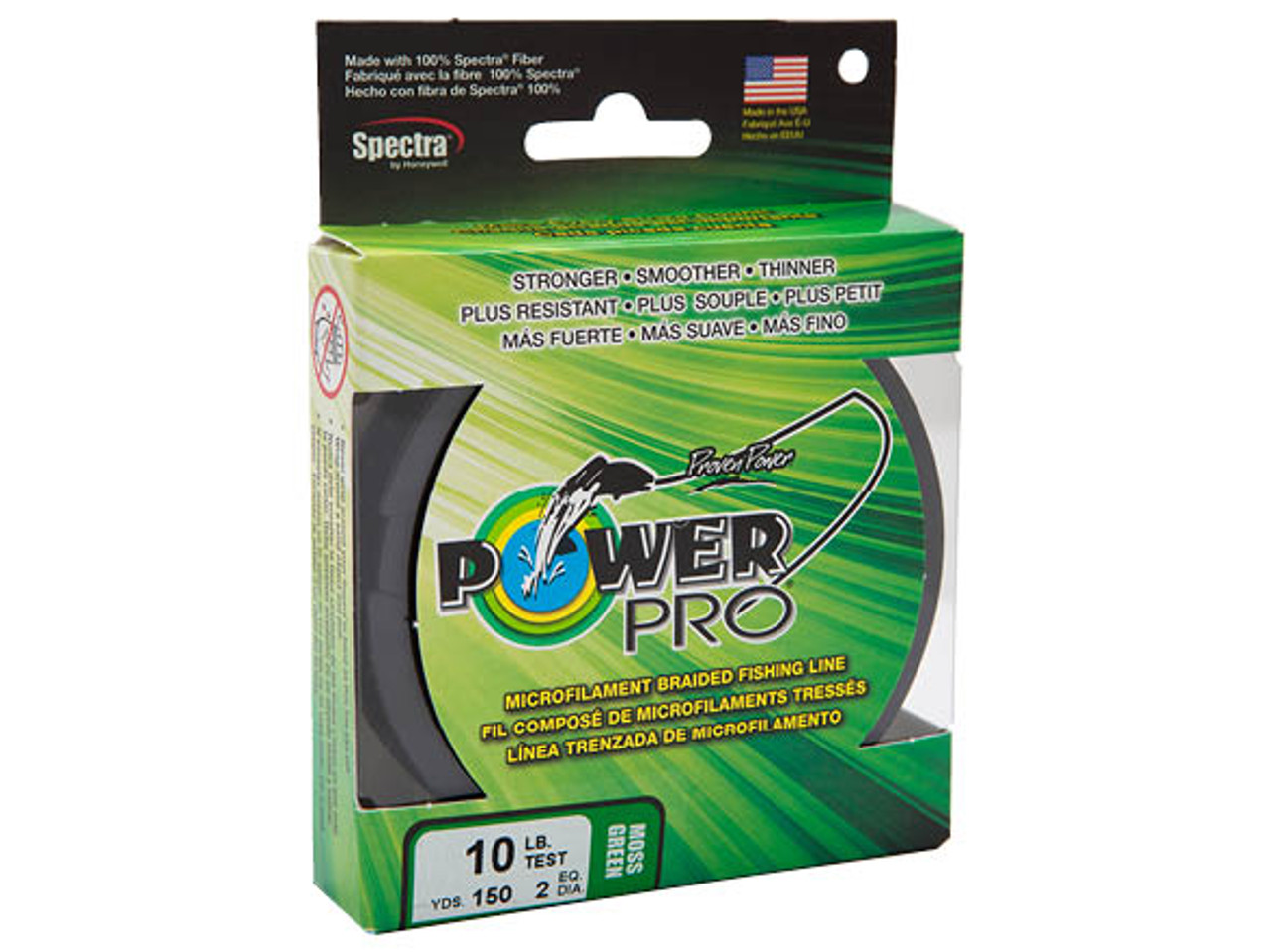 POWER PRO Spectra Braided Fishing Line, 65Lb, 300Yds, Green