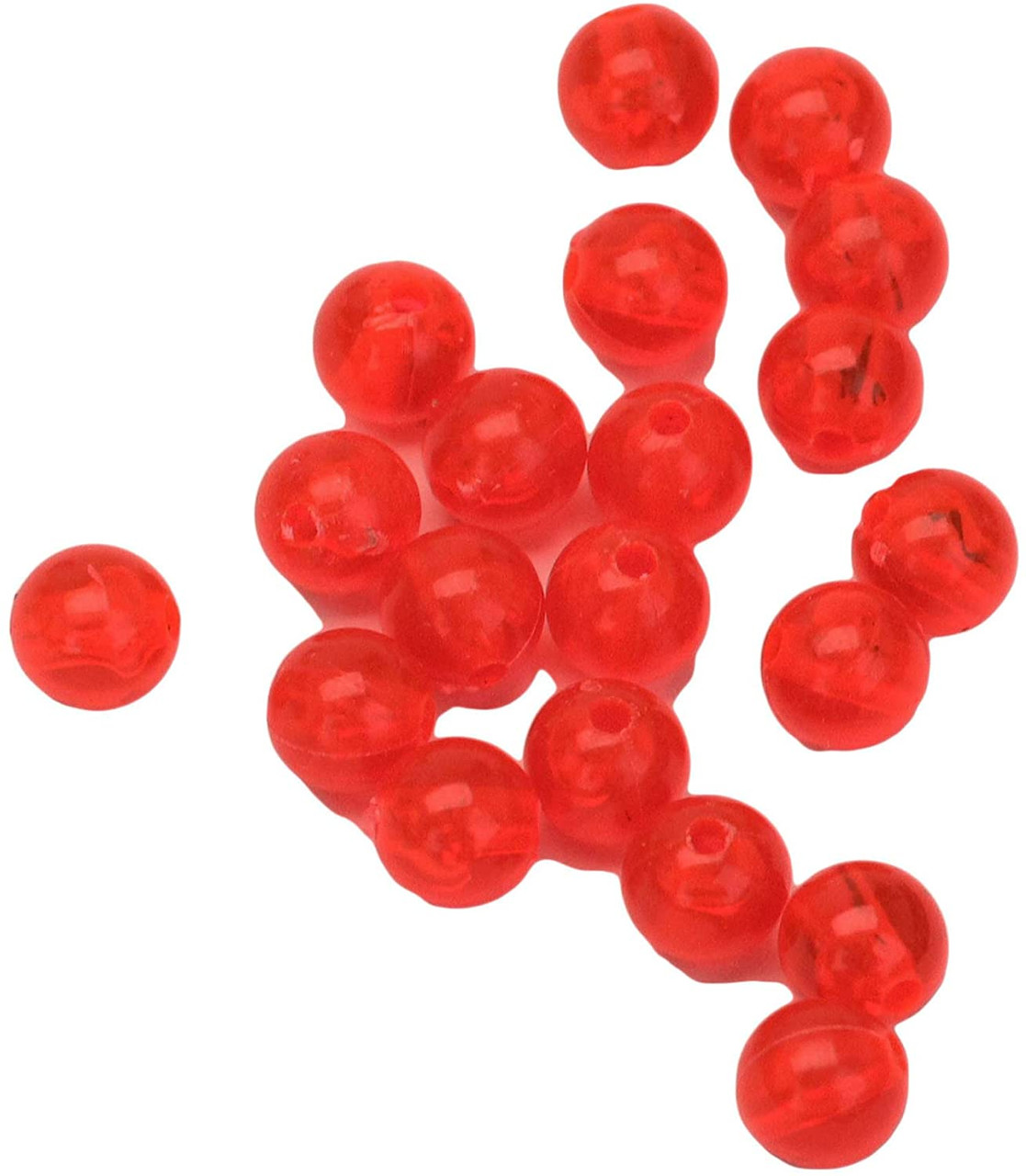 Eagle Claw Red Plastic Beads 8mm 20 Pieces