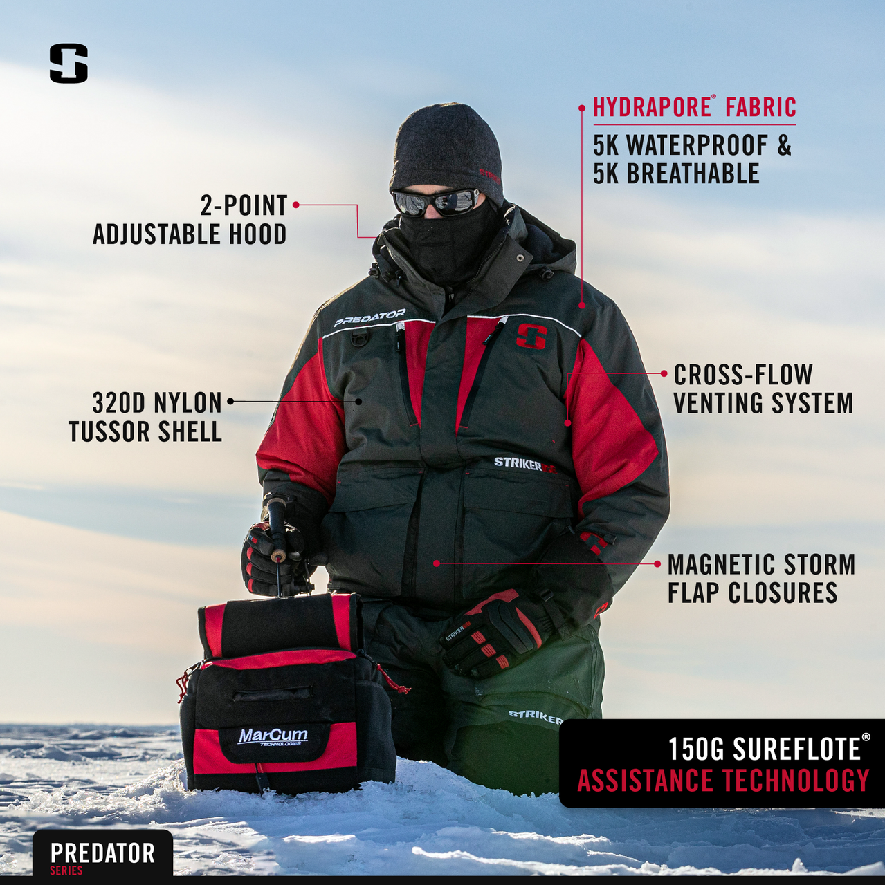 Striker Ice HardWater Floating Ice Fishing Jacket from