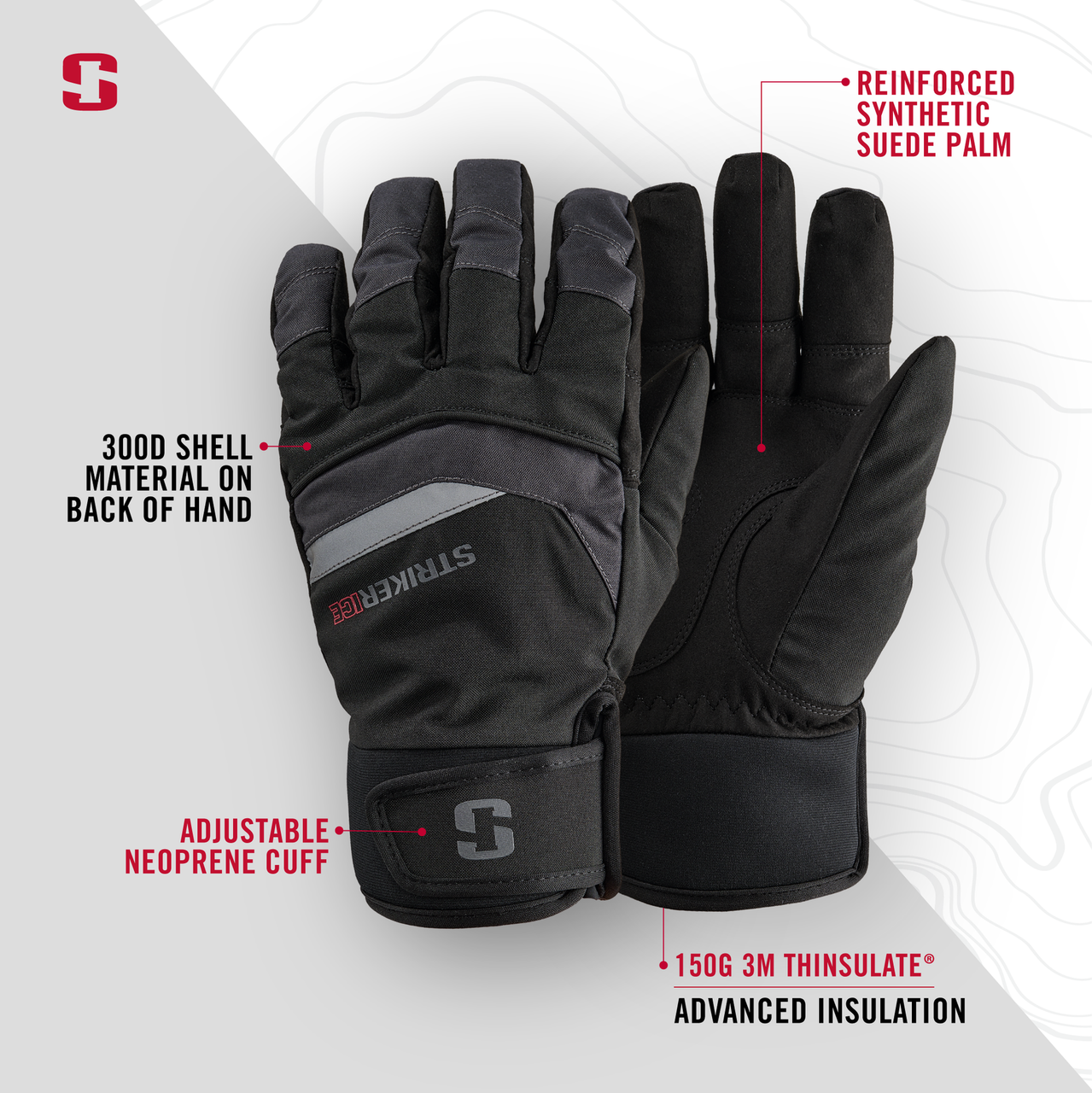 Striker Ice - Attack Gloves - Black