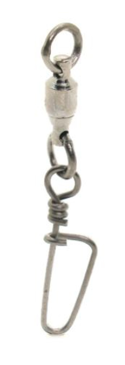 Mustad Ball Bearing Swivel With Welded Ring & Cross-Lock Snap 