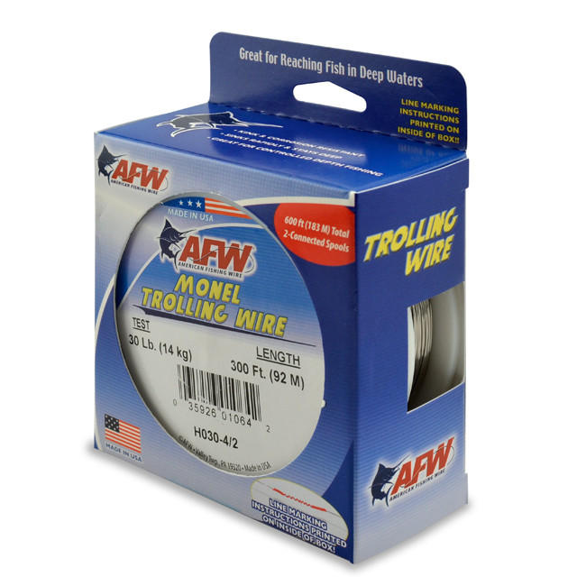 AFW Monel Trolling Wire NickelCopper Alloy Bright 600 Feet 2