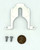 Minn Kota Trolling Motor Part - KIT,SCREW DOWN INSERT PLUG,WHT (PLUG,SCREW DOWN w/SCREWS KIT) - 2884707