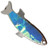 Acme S303/BSF Phoebe Spoon, 1 3/4", 1/6 oz, Blue/Silver Foil