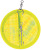 Luhr Jensen Dipsy Diver - Chartreuse / Silver Bottom Moonjelly   - 3 1/4"