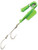 Pro-Troll Roto Chip - #5a Glow Chartreuse, Tandem Barbless Hooks, 40-lb 7 Ft Ldr Pro-Troll Roto Chip - #5a Glow Chartreuse, Tandem Barbless Hooks, 40-lb 7 Ft Ldr