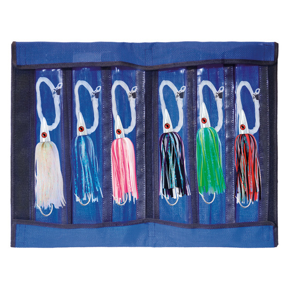Billy Baits - Ahi Slayer Lure - Rigged & Ready Mono - Assorted Lures Disco Kit, 6 Lures, Lure Bag