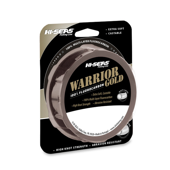 Hi Seas - Warrior Gold Fluorocarbon Line - Clear - 200yd Filler Spool