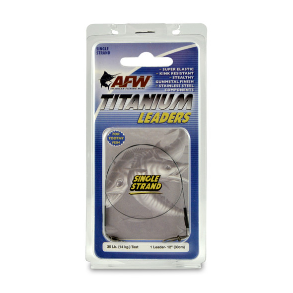 AFW Titanium Tooth Proof, Single Strand Leader Wire