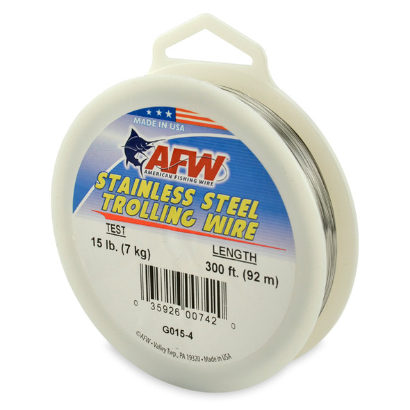 AFW - Stainless Steel Trolling Wire T304 - Bright - 300 Feet