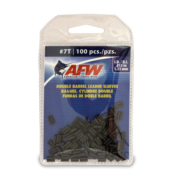 AFW - Thin Wall Double Barrel Crimp Sleeves - Black